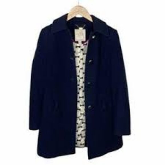 Kate Spade black cashmere wool blend coat EUC - Picture 3 of 10